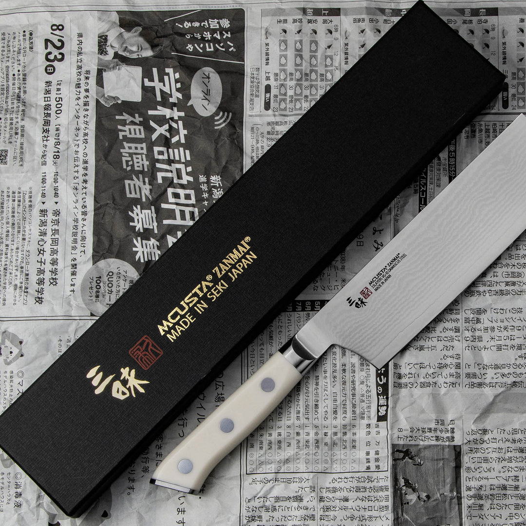 Nakiri 18 cm Mcusta Zanmai Classic Corian Damascus VG-10