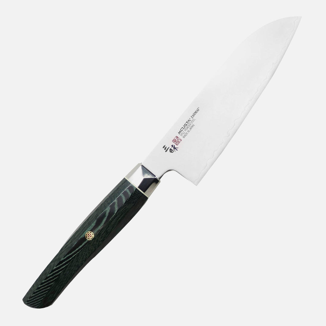 Santoku 15 cm Mcusta Zanmai Green Revolution SG2