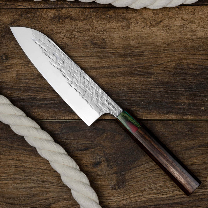 Santoku 16,5 cm Yu Kurosaki Raijin Rainbow Cobalt Steel