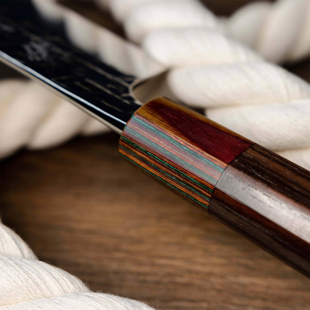 Santoku 16,5 cm Yu Kurosaki Raijin Rainbow Cobalt Steel