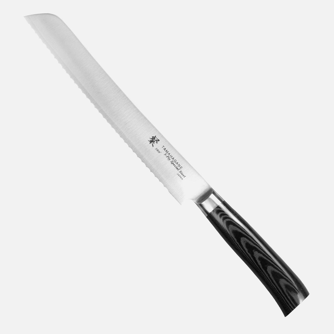 Bread Knife 23 cm Tamahagane San Black VG-5
