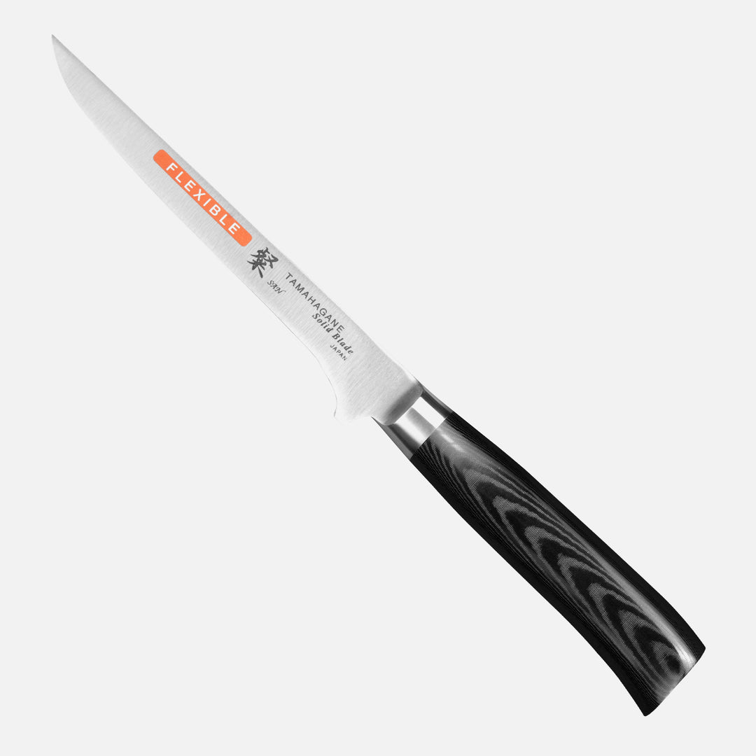 Boning Flexible Knife 16 cm Tamahagane San Black VG-5