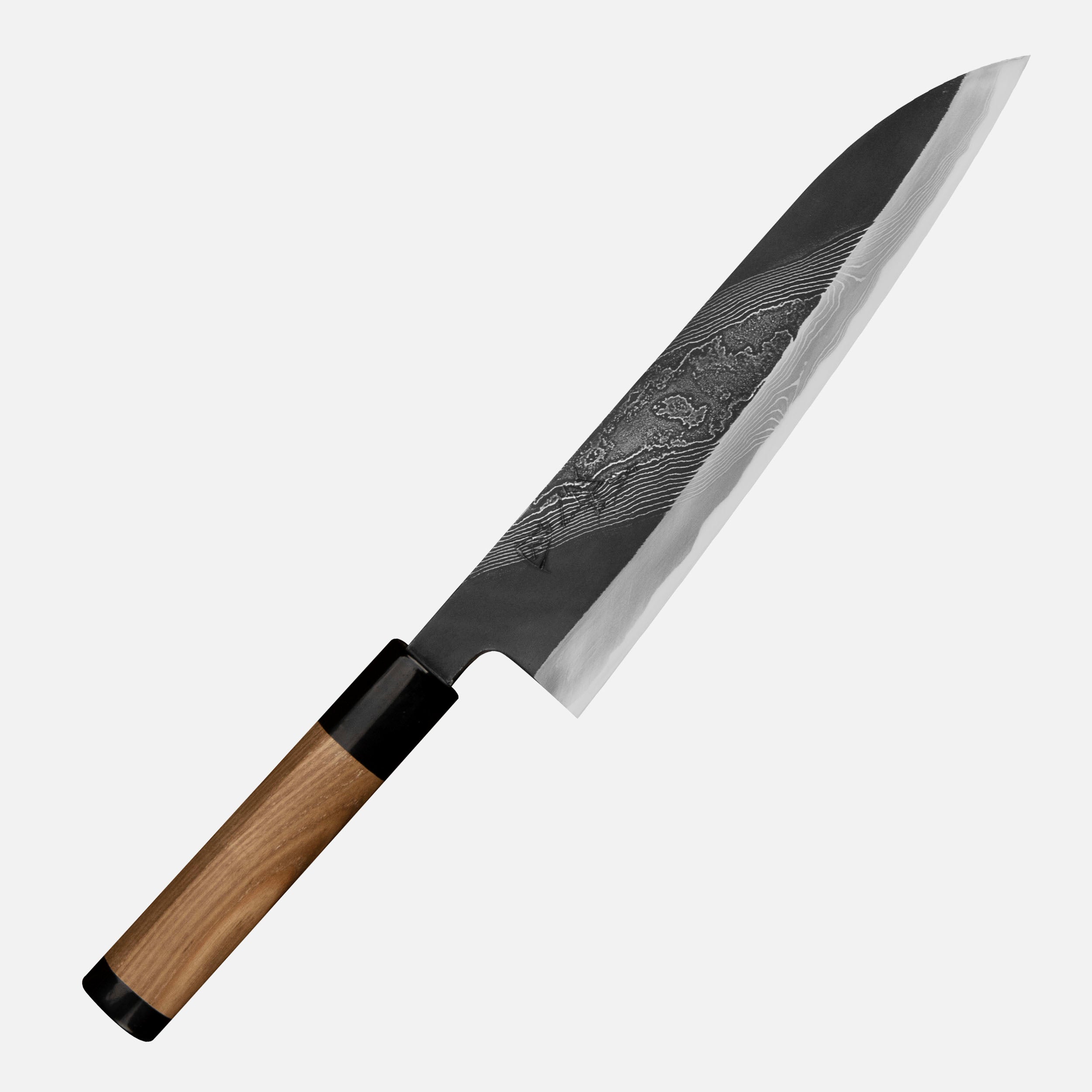 Tsukasa Gyuto Shirogami #2 Oak 135mm (5.3) – SharpEdge