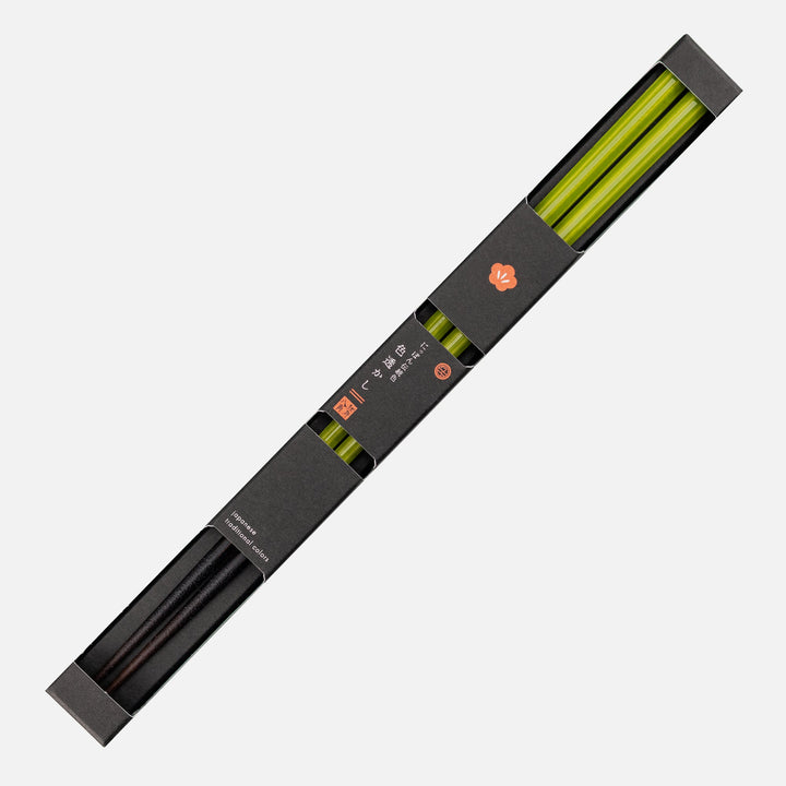 Kawai Japanese Sushi Chopsticks - Isosukashi Moegiiro Green