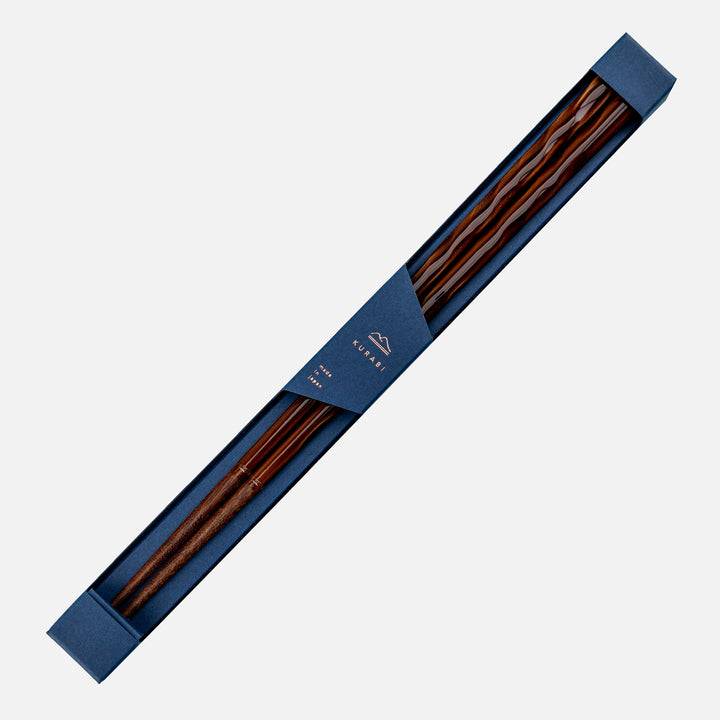 Kawai Japanese Sushi Chopsticks - Kurabi Brown