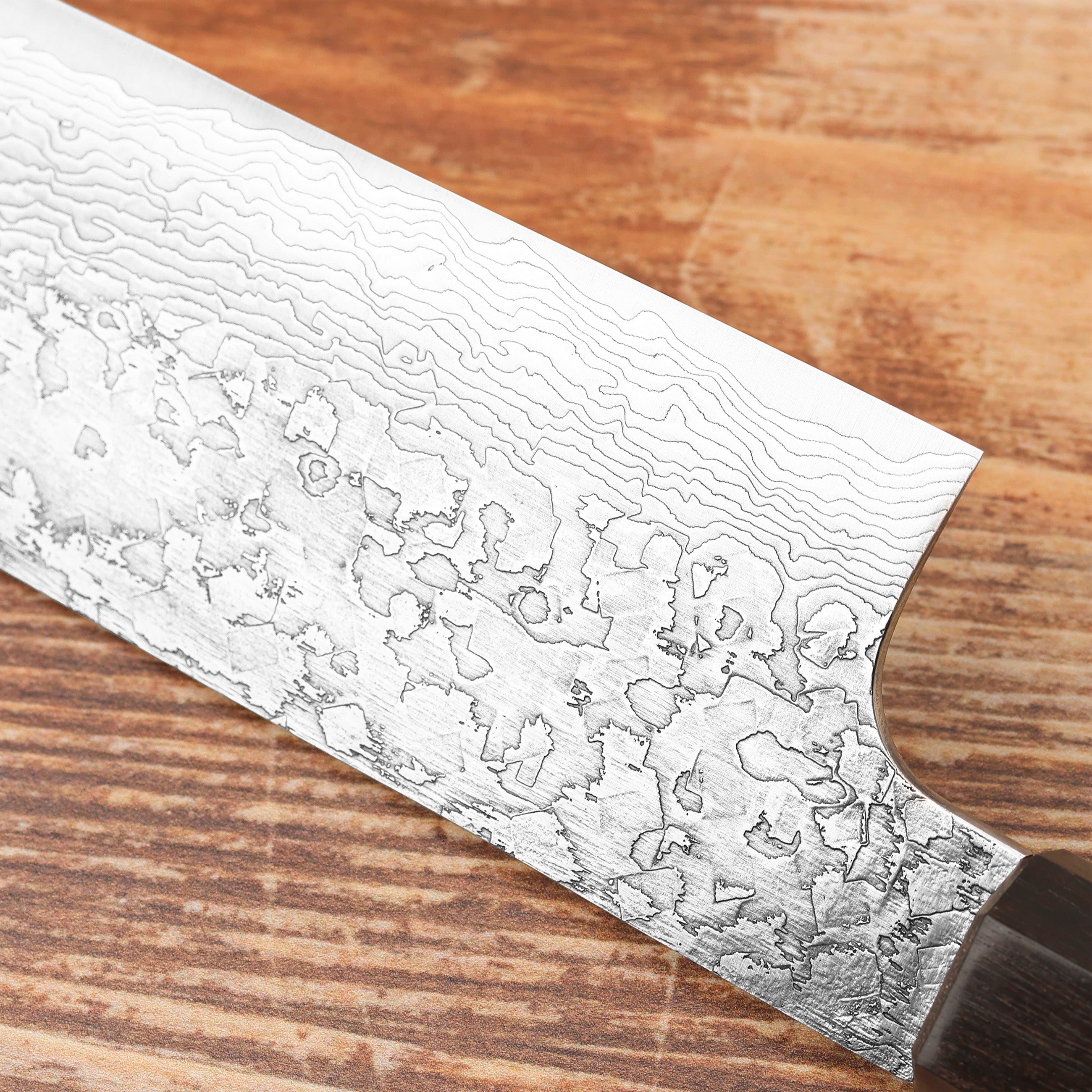 Bunka 18 cm Kenshiro Hatono Damascus SG2 – Japan-knives.com