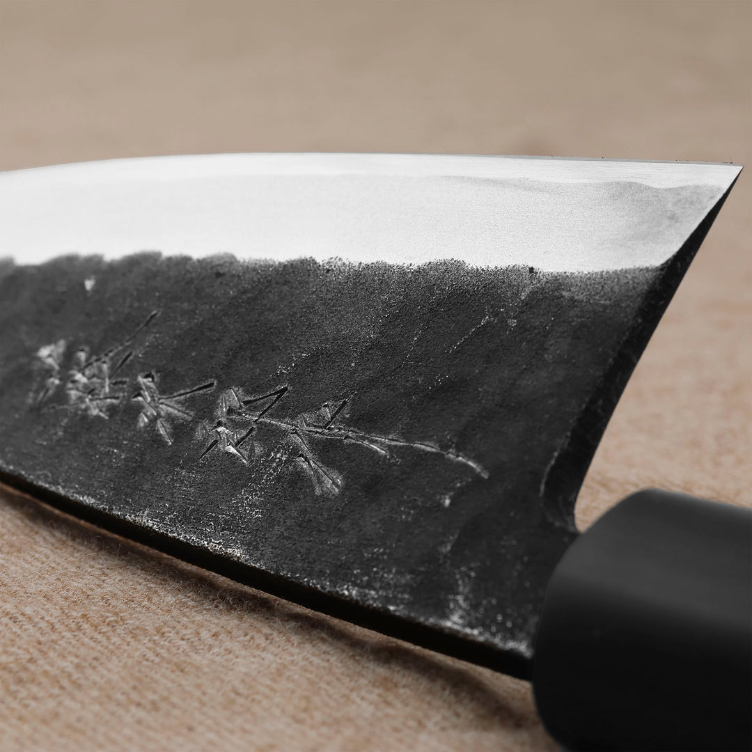 Deba 15 cm Tojiro Black Hammered Shirogami#2/Iron