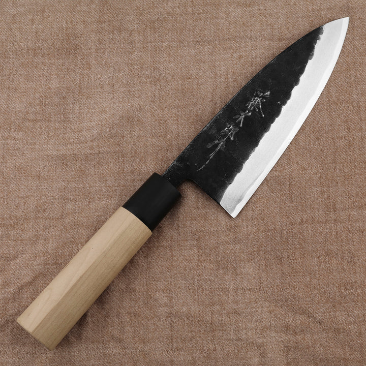 Deba 15 cm Tojiro Black Hammered Shirogami#2/Iron