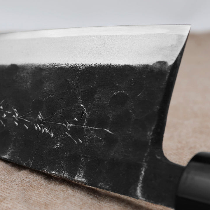 Deba 18 cm Tojiro Black Hammered Shirogami#2/Iron