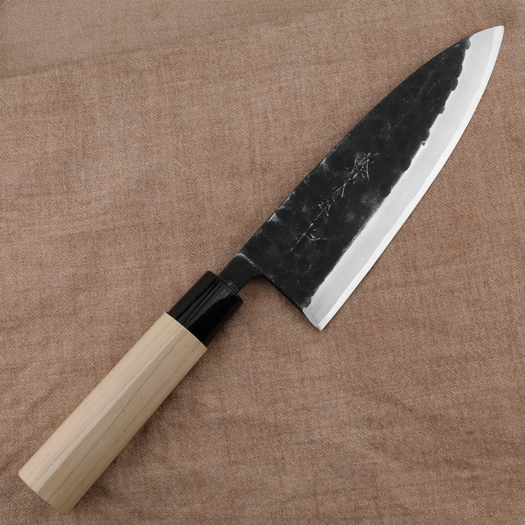 Deba 18 cm Tojiro Black Hammered Shirogami#2/Iron