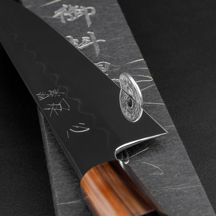 Gyuto 20 cm Satoshi Nakagawa Shirogami#3 Honyaki Super Mirror