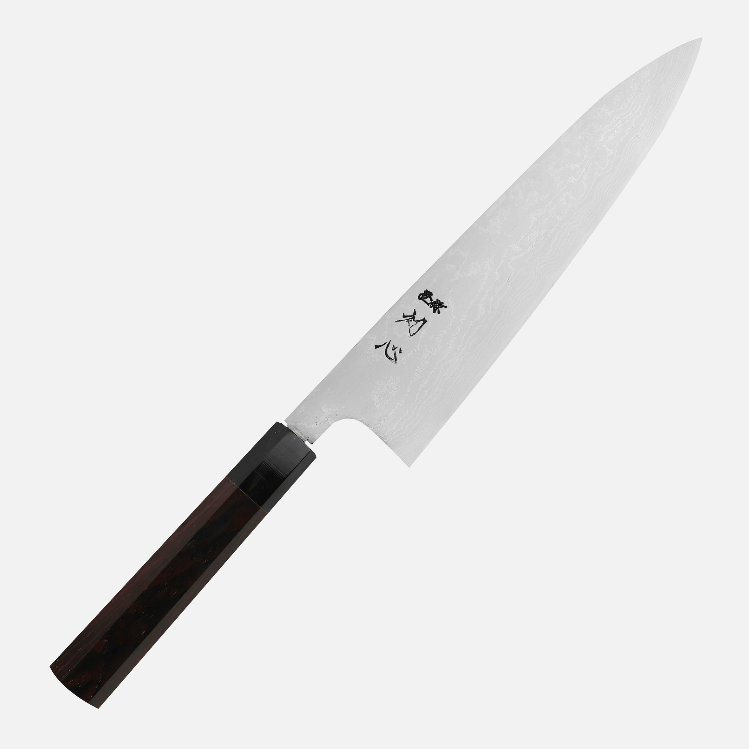 Gyuto 21 cm Hatsukokoro Komorebi Aogami#1/Iron Damascus – Japan