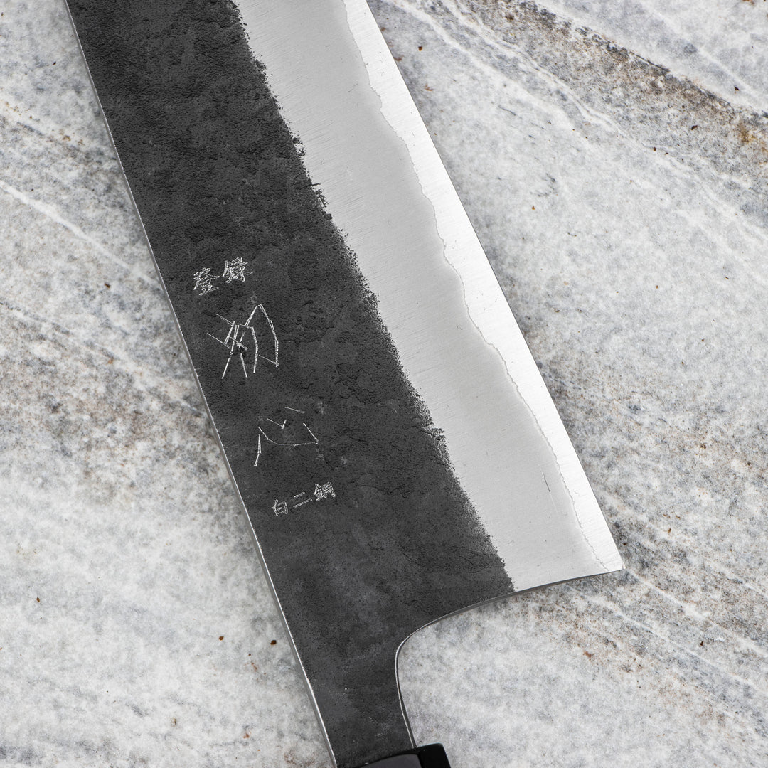 Gyuto 21 cm Hatsukokoro Kurokaze Shirogami#2/SS