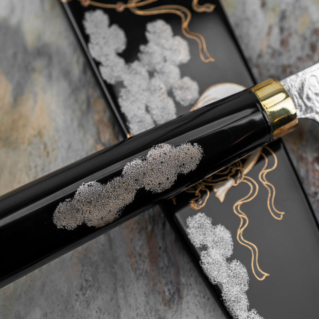 Gyuto 21 cm Takeshi Saji Art Fujin Raijin R-2 + Saya