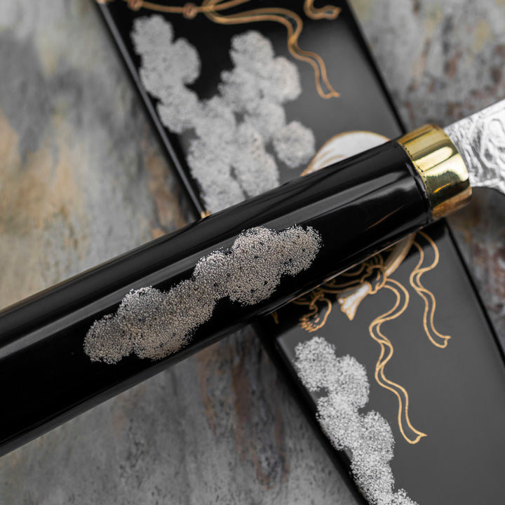 Gyuto 21 cm Takeshi Saji Art Fujin Raijin R-2 + Saya