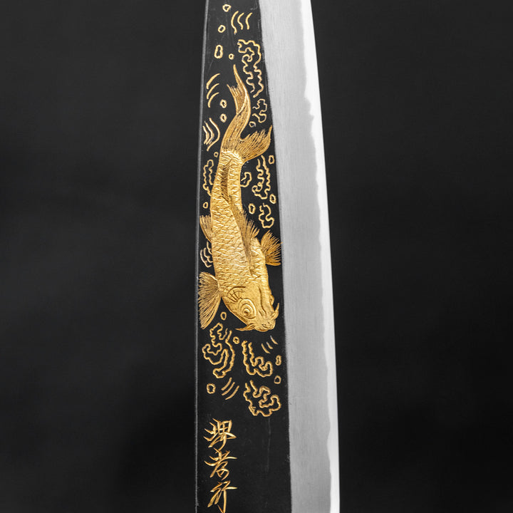 Gyuto 23 cm Sakai Takayuki Gold Carp Shirogami#2/Iron