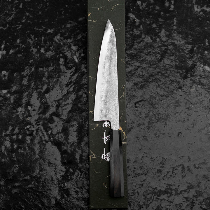 Gyuto 23 cm Yoshihide Masuda Aogami#1/Iron Damascus