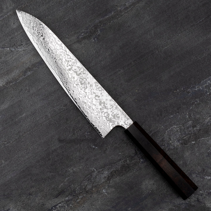 Gyuto 24 cm Hatsukokoro Hayabusa Ginga ATS-34 Damascus