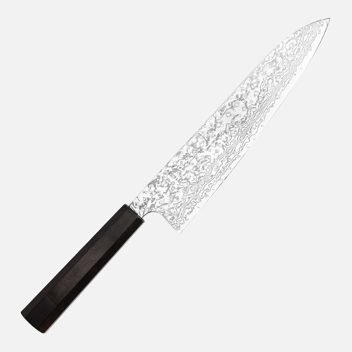 Gyuto 24 cm Hatsukokoro Hayabusa Ginga ATS-34 Damascus