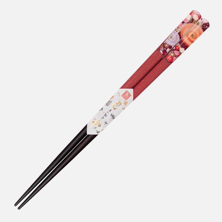 Kawai Japanese Sushi Chopsticks - Adesugata Red