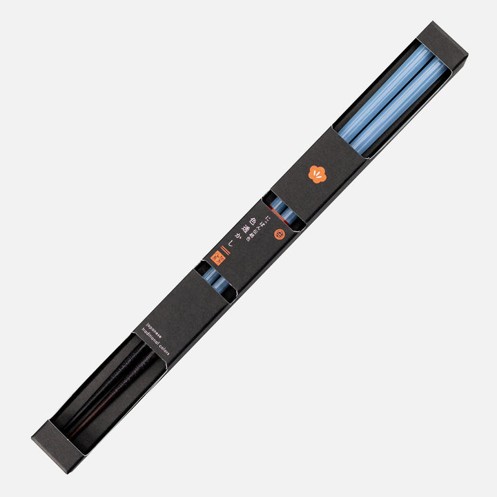 Kawai Japanese Sushi Chopsticks - Isosukashi Misorairo Sky Blue