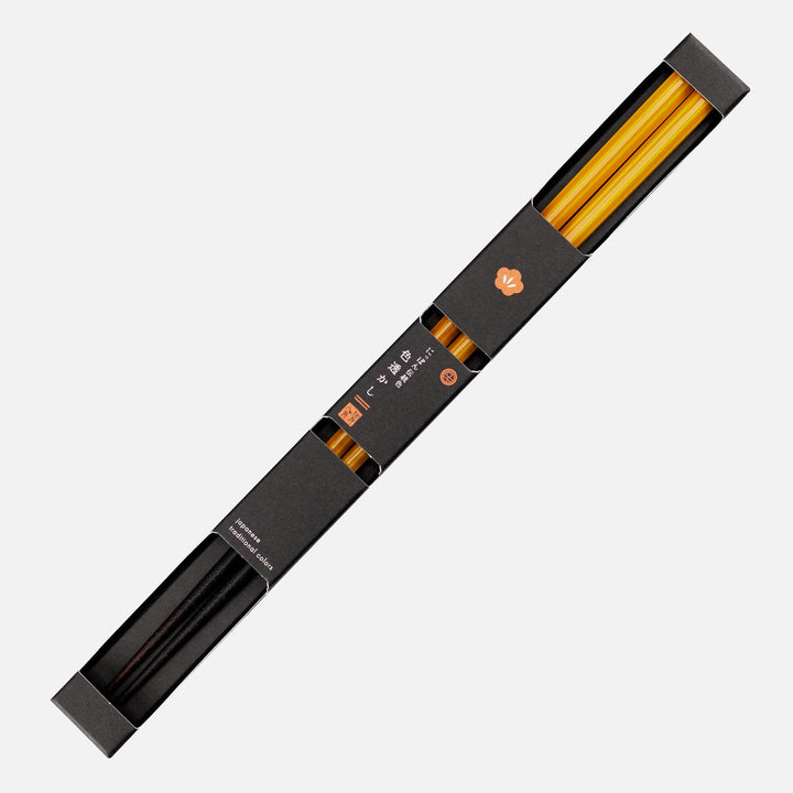 Kawai Japanese Sushi Chopsticks - Isosukashi Touou Yellow