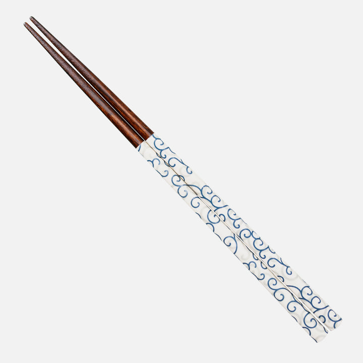 Kawai Japanese Sushi Chopsticks - Karakusa White