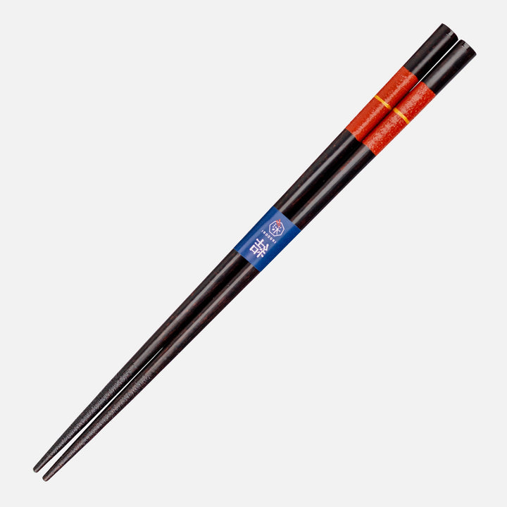 Kawai Japanese Sushi Chopsticks - Kinitomaki Red