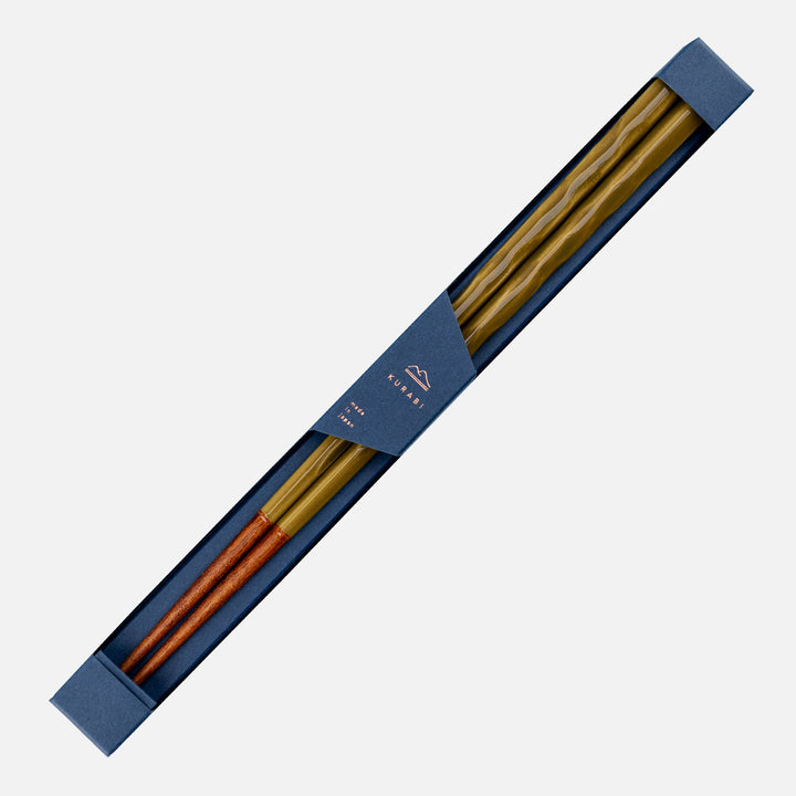 Kawai Japanese Sushi Chopsticks - Kurabi Green