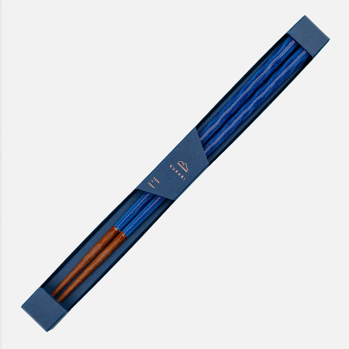 Kawai Japanese Sushi Chopsticks - Kurabi Navy
