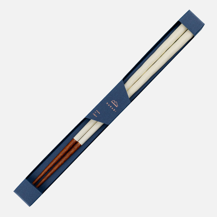 Kawai Japanese Sushi Chopsticks - Kurabi White