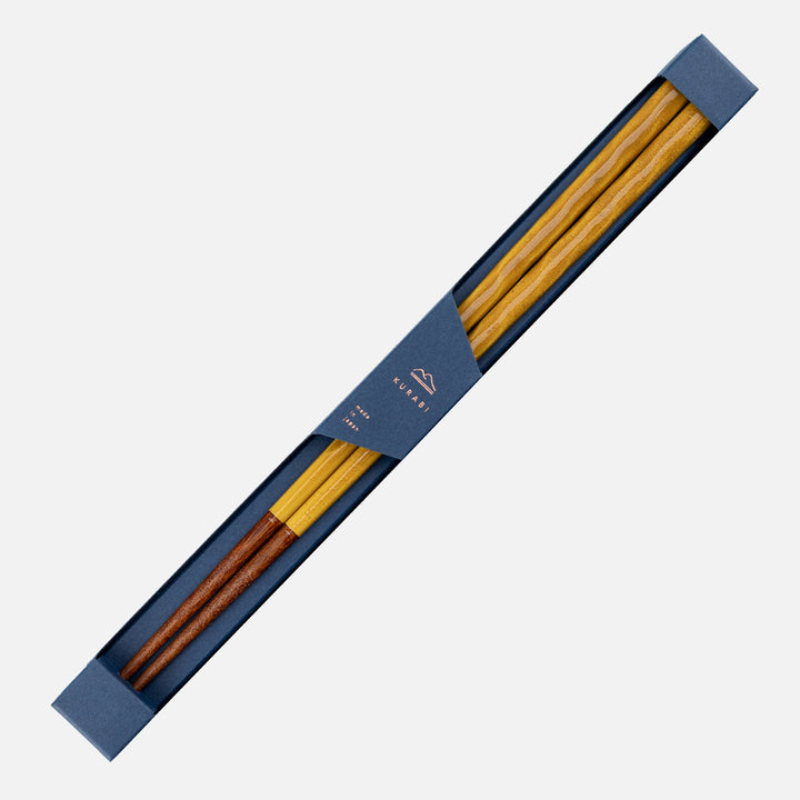 Kawai Japanese Sushi Chopsticks - Kurabi Yellow