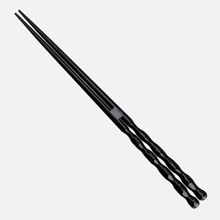 Kawai Japanese Sushi Chopsticks - Round Curving Black