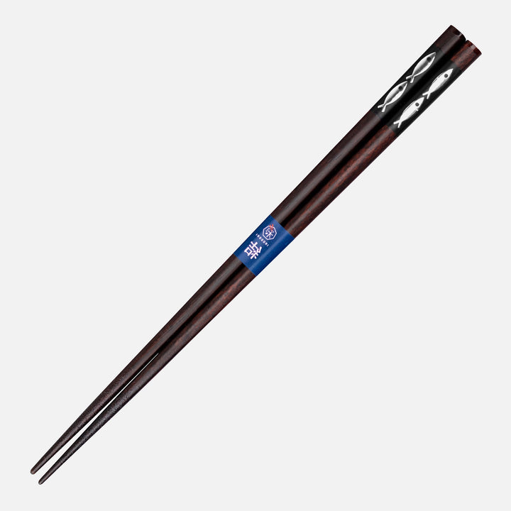Kawai Japanese Sushi Chopsticks - Sakana Asobi Black