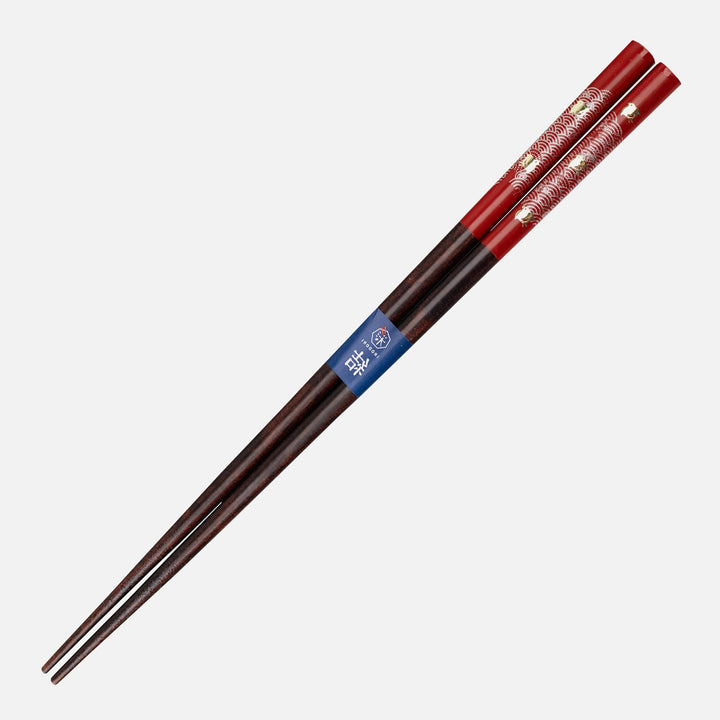 Kawai Japanese Sushi Chopsticks - Seigai Chidori Red