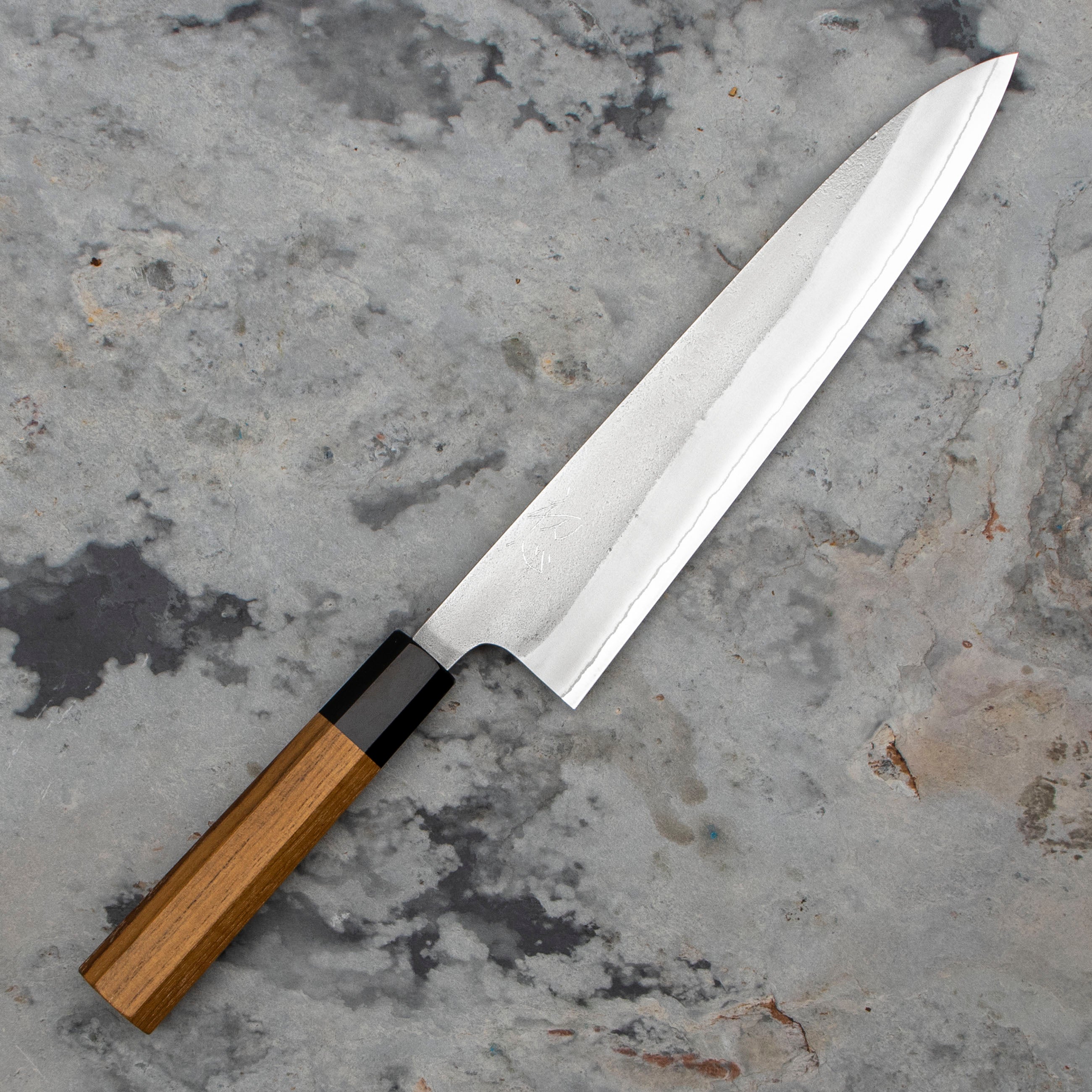 Kiritsuke Gyuto 24 cm Yoshikane Shirogami#2/SS Nashiji – Japan