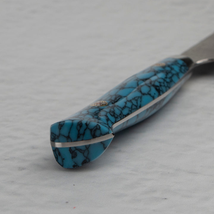 Kiritsuke Petty 15 cm Nigara Hamono SG2 Blue Turquoise Limited