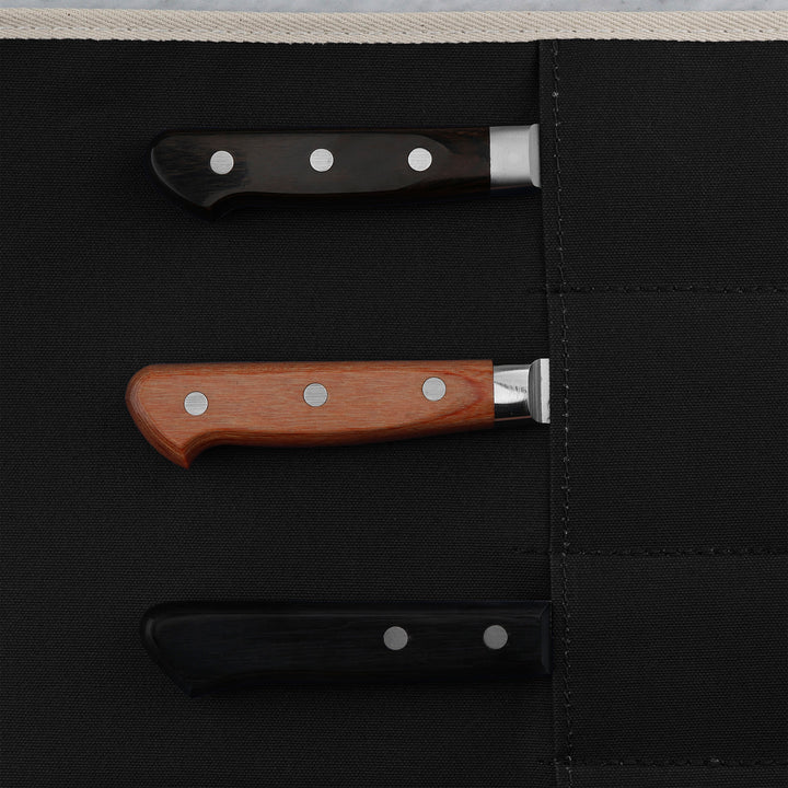 Knife Bag for 4 knives Black Oul