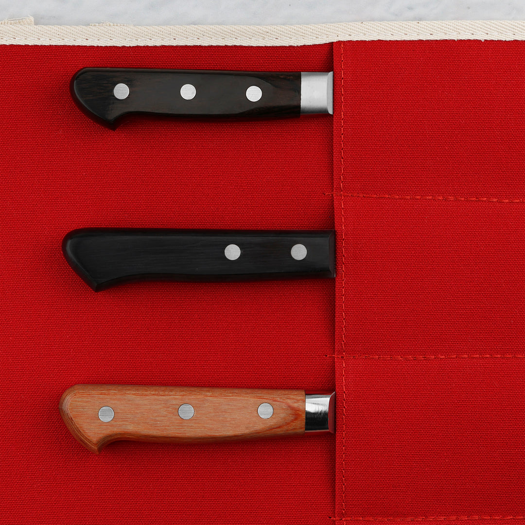 Knife Bag for 4 knives Red Oul