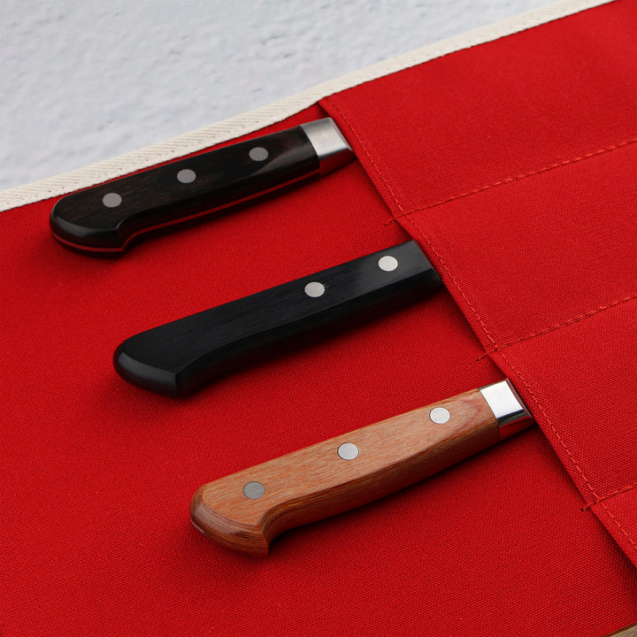 Knife Bag for 4 knives Red Oul