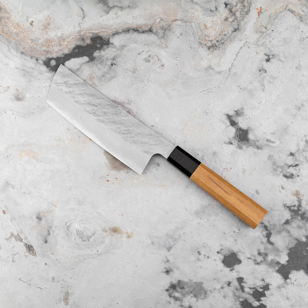 Nakiri 14,5 cm Nigara Hamono VG-10 Damascus