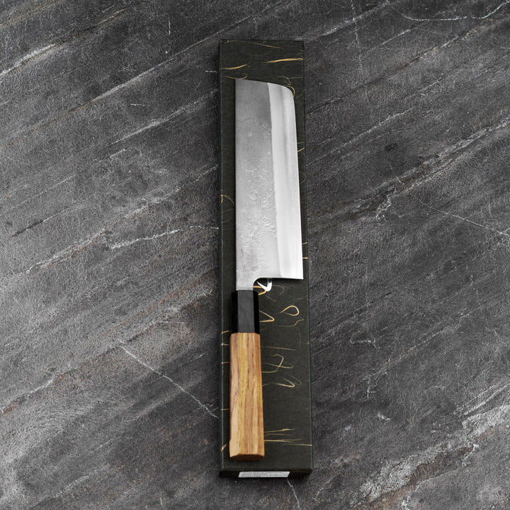 Nakiri 16,5 cm Yoshikane Hamono Nashiji SKD11/SS
