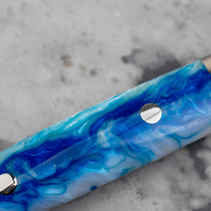 Nakiri 16 cm Takeshi Saji Blue Acrylic STRIX