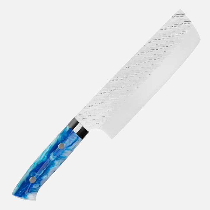 Nakiri 16 cm Takeshi Saji Blue Acrylic STRIX