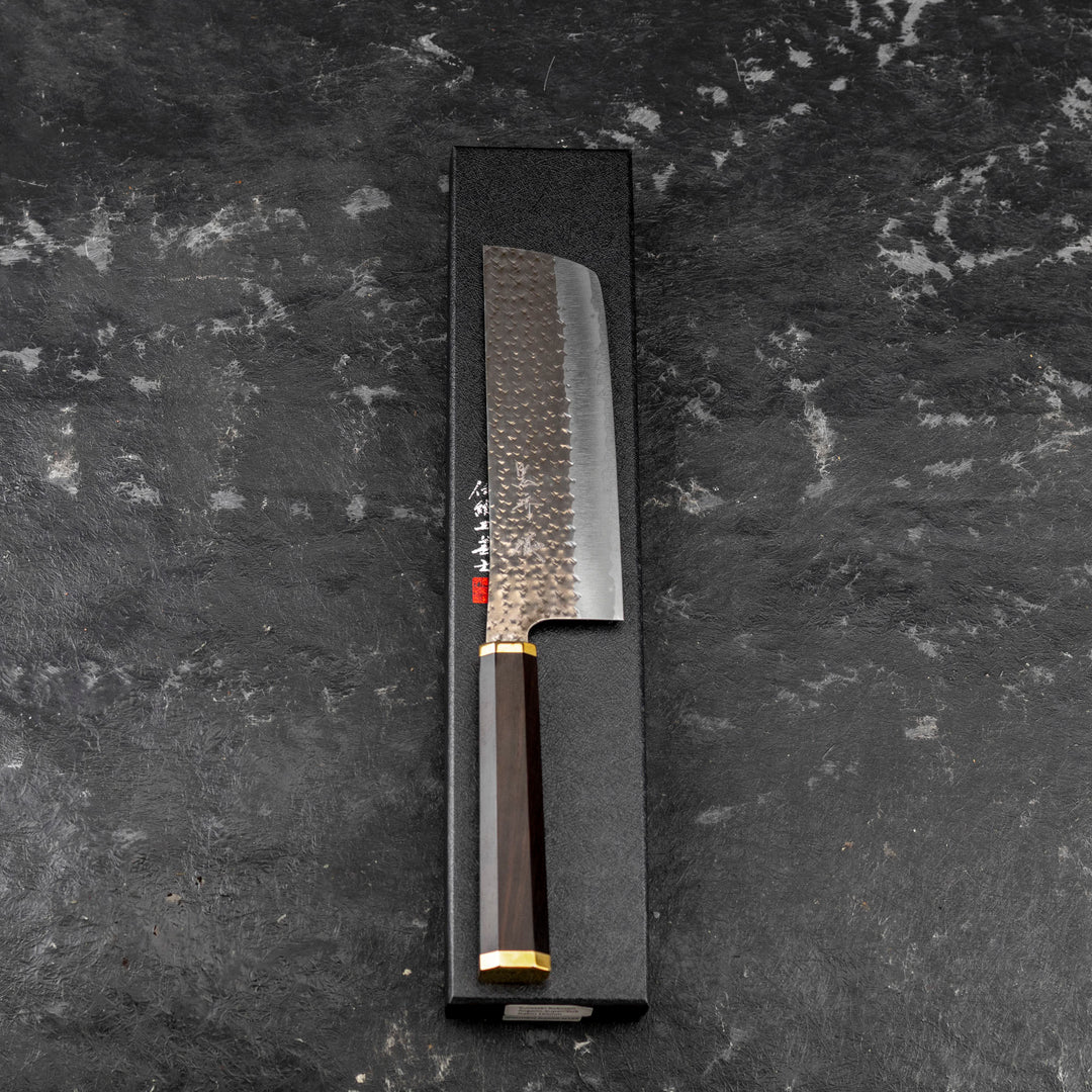 Nakiri 16 cm Yu Kurosaki Kokusen Brass Aogami Super/SS