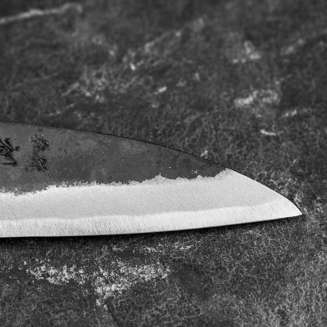 Paring 8 cm Hatsukokoro Sumi Kurouchi Aogami#2/Iron