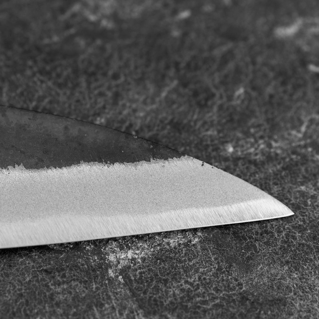 Petty 12 cm Hatsukokoro Sumi Kurouchi Aogami#2/Iron
