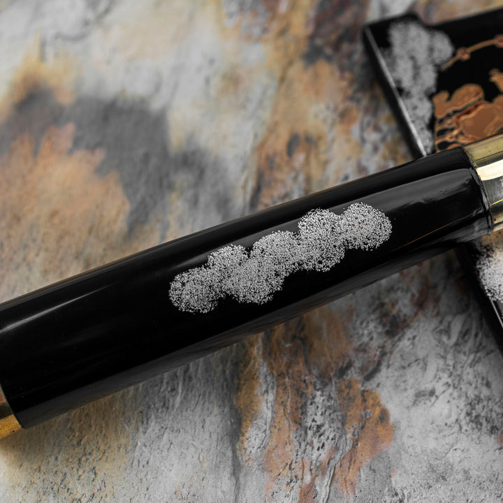 Petty 13 cm Takeshi Saji Art Fujin Raijin R-2 + Saya