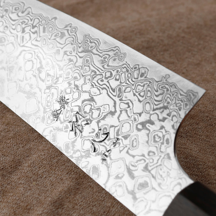 Petty 15 cm Hatsukokoro Ginga ATS-34 Nickle Damascus