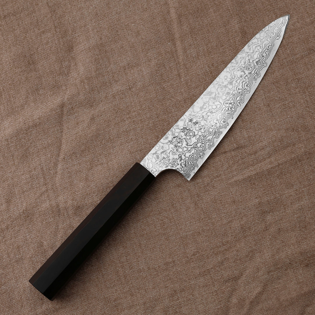 Petty 15 cm Hatsukokoro Ginga ATS-34 Nickle Damascus